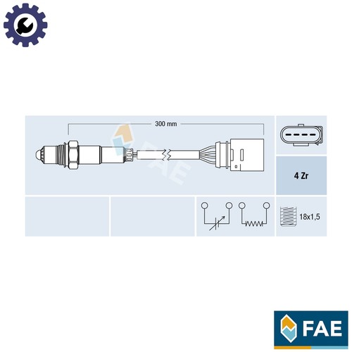 Lambda sensor 77197 for skoda - sensor,