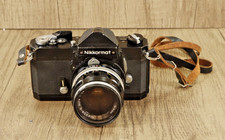 Vintage Nikon Nikkormat FTN 35mm Film Camera + Nikkor Auto 35mm f/2.8 Lens