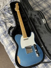 Fender Telecaster ‘partscaster’ Relic - Placid Blue - Baja Pickups And Hard Case