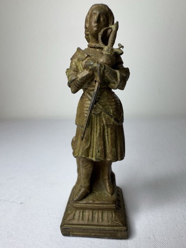 Joan arc spelter statue - joan, of