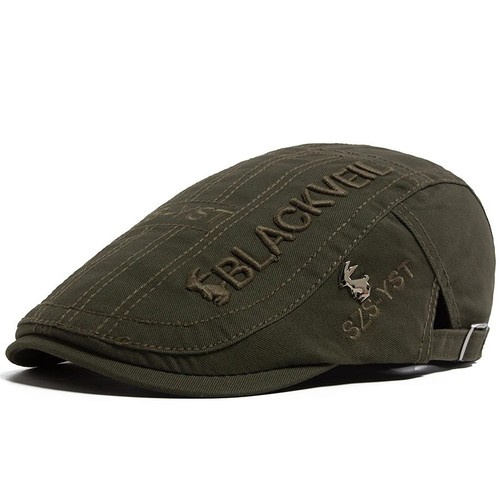 Men flat cap washed - flat,