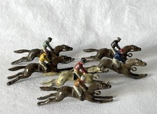 6 Vintage Painted Metal Toy