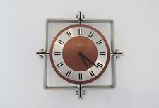 STUNNING VINTAGE SPACE AGE ACCTIM ALUMINIUM WALL CLOCK - 1960's