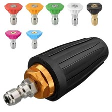 4000PSI High Pressure Washer Tool Turbo Nozzle 360° Rotating Spray Tip 1/4" UK