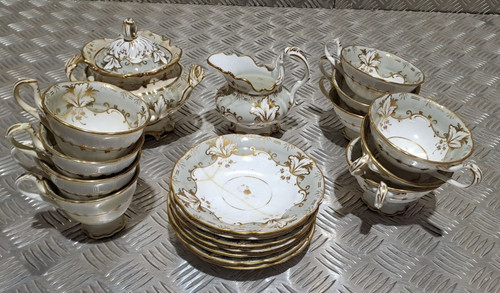 Antique porcelain tea set - porcelain, pr