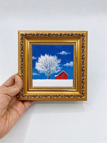 Winter barn snow farmhouse - winter,