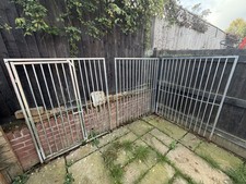 3 Galvanised Panels 5ft High Just Under 4ft Wide Heavy Duty