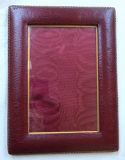 Antique Red Leather Framed Photograph Frame 10 x 7.5 inches  Paul Prull