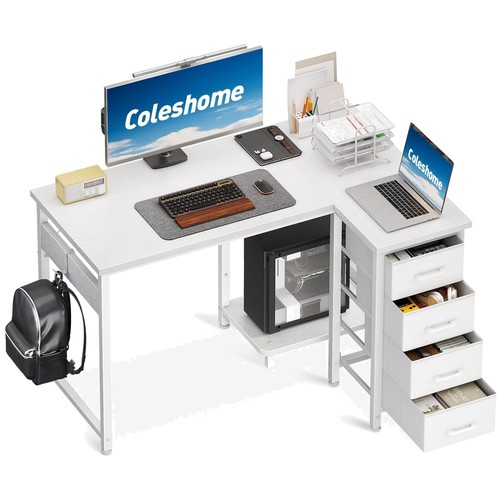 Compact white corner office - compact,