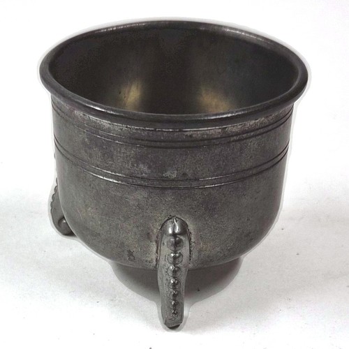 Vintage pewter footed bowl - pewter,