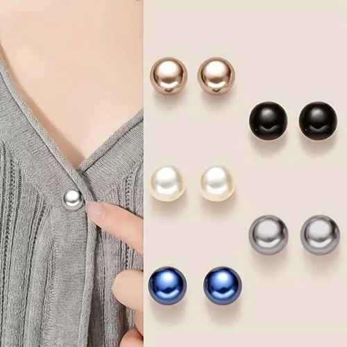 Pearl brooch waist pins - pearl,
