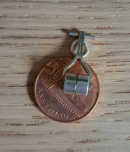 Vintage sterling silver roller - silver,