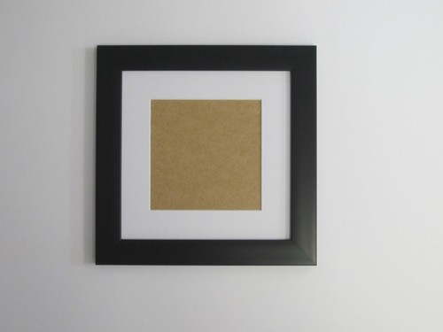 Black square picture - black, 6"x6"