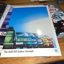 VOLKSWAGEN GOLF GTI COLOUR CONCEPT MK3 Ltd Edn orig 1995 UK Mkt Sales Brochure