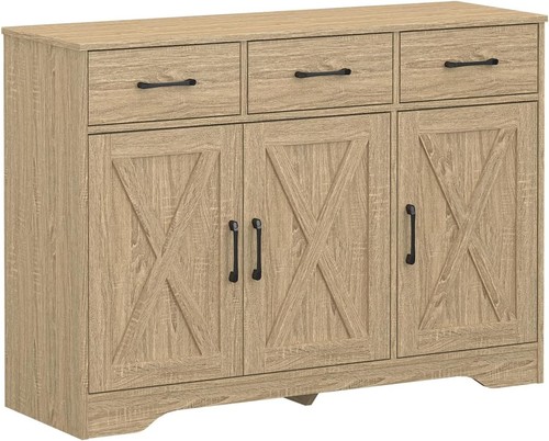 Wooden sideboard drawers 3 - wooden,