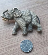 LOVELY VINTAGE PLASTIC/CELLULOID? ELEPHANT BROOCH 