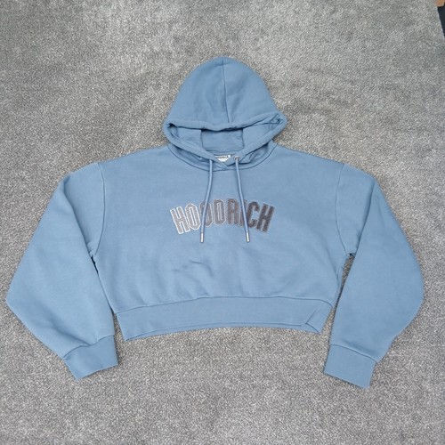Hoodrich cropped hoodie blue - hoodrich,