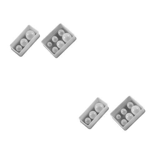 White silicone mold - white, 4pcs