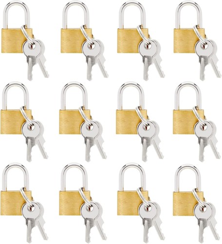 Brass padlock security - brass,
