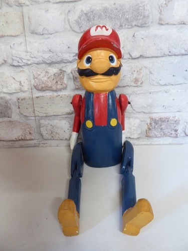 Super mario wooden hand carved - wooden,