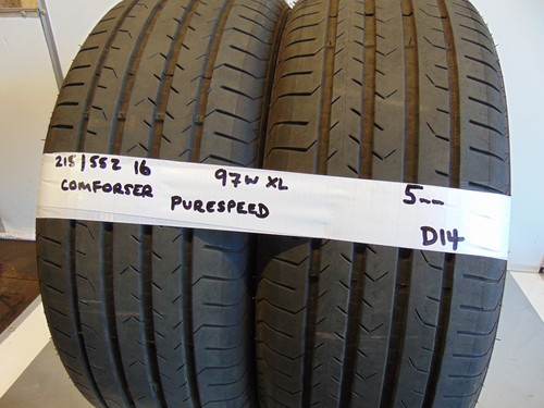 215 tyres pair - 215/55/16, of