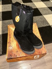 Cushe Women’s Wildtrip Vibram Suede Tall Winter Boots Black Size 8