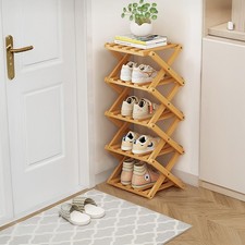 4/5/6/7 Tier Folding Bamboo