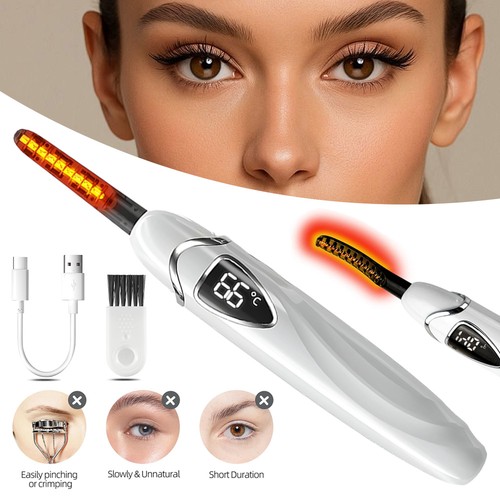 Heated eyelash curler electric - curler,