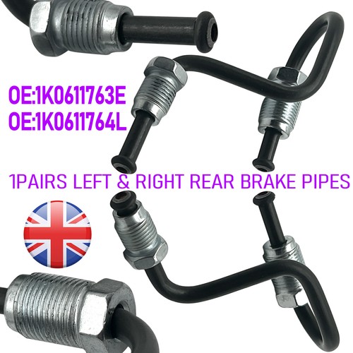 Rear brake lines pipes - 2x,