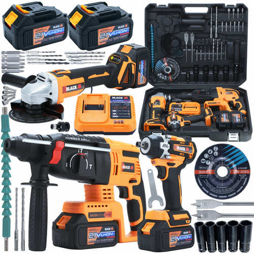Black 21v cordless tool kit - cordless,