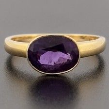 18ct Yellow Gold 2ct Amethyst