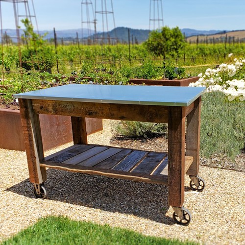 Redwood rolling cart swivel - redwood,