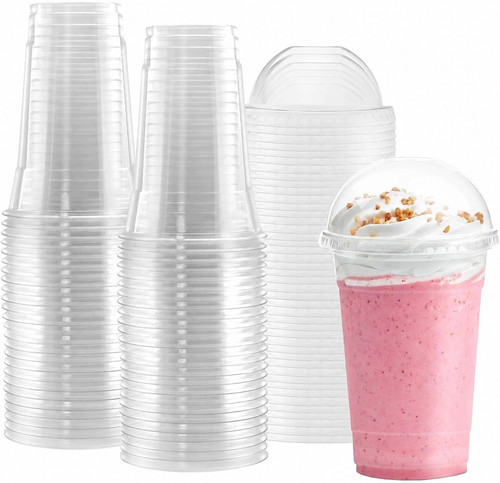 Smoothie cups clear plastic - cups,