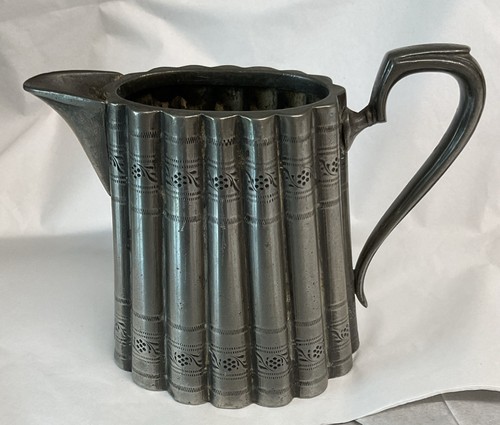 Antique silver plated fluted - plated,