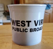 Fiestaware Mug Gray West Virginia Public Broadcasting
