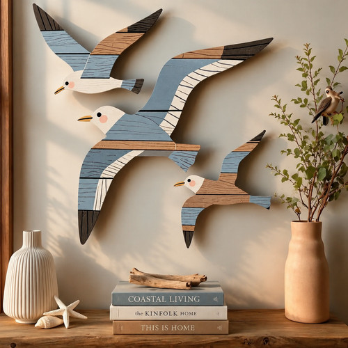 Flying seagulls - 3,