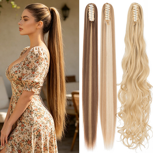 Claw pony tail clip - clip, in