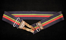 Military Royal Marines stable belt by with leather straps and plated buckles