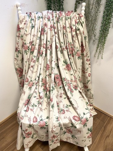 Cream pinky red green floral - pinky,