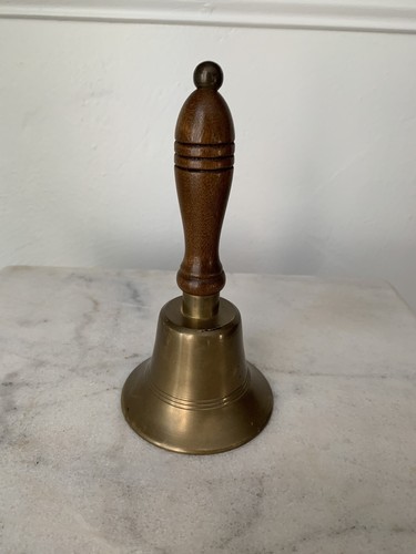 Vintage solid brass wood - brass,
