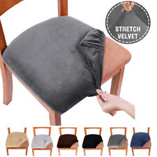 Stretch Velvet Cushion Chair Seat Covers Removable Slipcovers Washable Protector