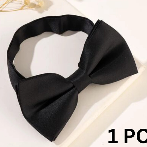Black bow tie adjustable - bow,