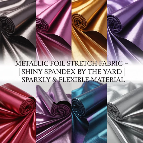 Metallic foil stretch - metallic,