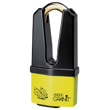 ABUS Motorcycle Motorbike Padlock Shackle Granit Quick 37/60 HB70 Yellow