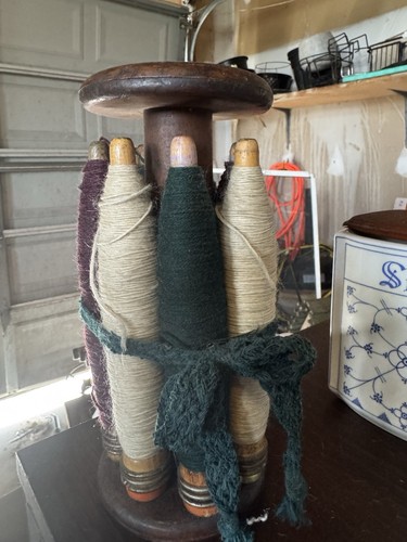 Vintage industrial wooden