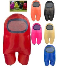 Inflatable Among Us Costume Cosplay Blow Up Adult Kid Six Colors UK