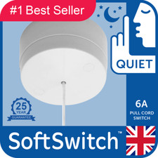 QUIET PULL CORD SWITCH Bathroom Toilet Ceiling Light 25yr Guarantee 7000+ Sold