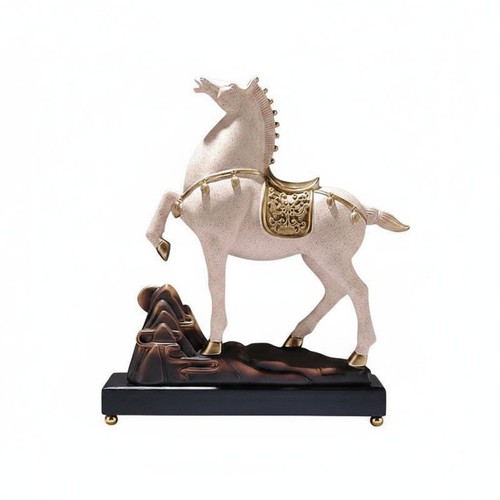 Colorful horse statue artistic - statue,