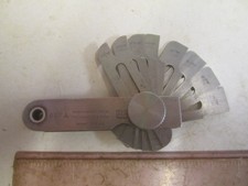 SET OF BROWN & SHARPE "USA" NO 627A IMPERIAL RADIUS GAUGES RANGE 1/32"-1/4"