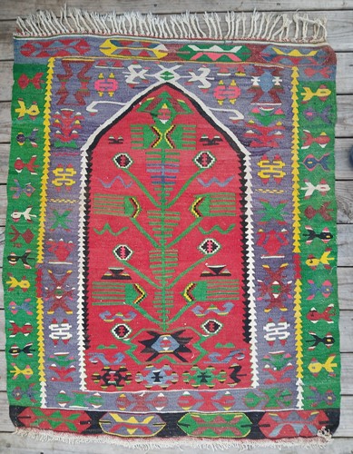 Vtg kilim prayer rug - vtg,